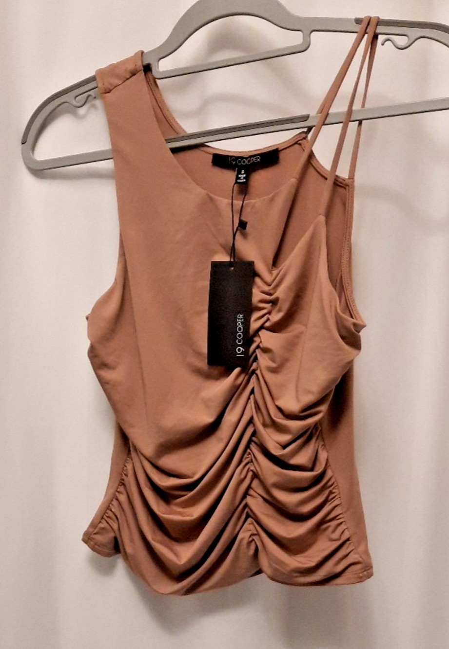 19 cooper Nwt Mauve Cinch S Spaghetti Straps Blouse